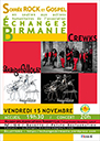 Affiche concert assocition Echanges Birmanie Lyon